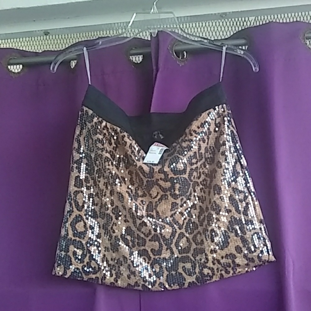 3x animal print sequins miniskirt
